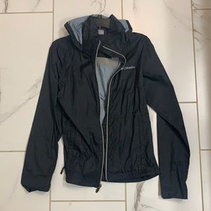 Black Columbia Rain Jacket sz M